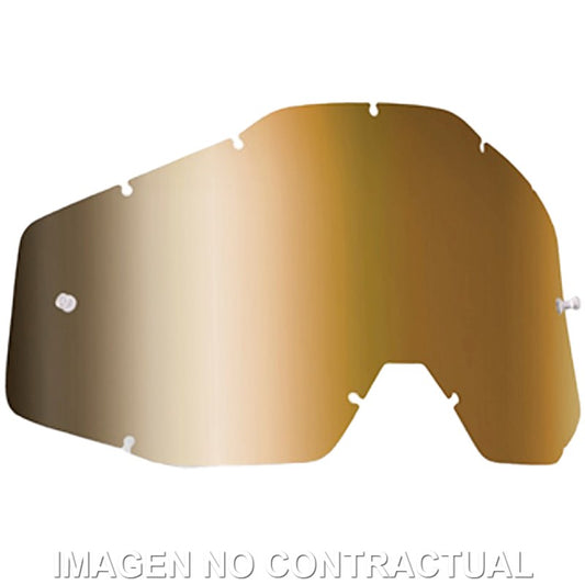 FMF POWERBOMB/POWERCORE REPLACEMENT - SHEET MIRROR TRUE GOLD LENS