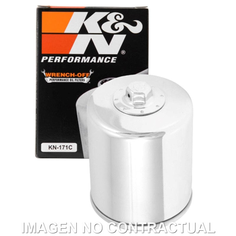 Filtro Aceite K&N Cromado Harley Davidson