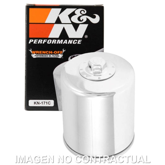 Filtro Aceite K&N Cromado Harley Davidson