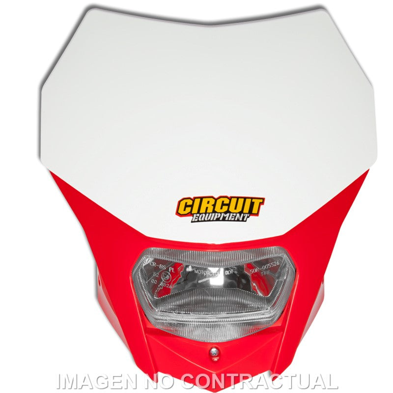 Portafaro Circuit Circuit Bagus Blanco-Rojo Honda Led