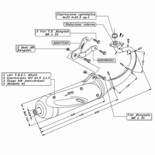 Silencioso Leovince Sito Yamaha Aerox 50 Kat