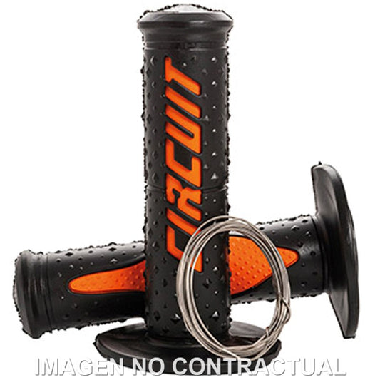 Puños Circuit Elektra negro-naranja