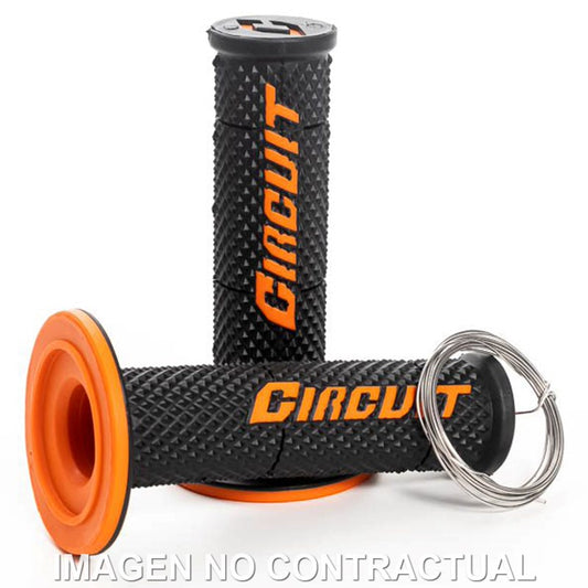 Puños Circuit V Negro / Naranja