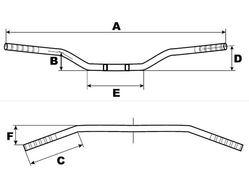 Manillar TRW acero 22 mm Classic Low