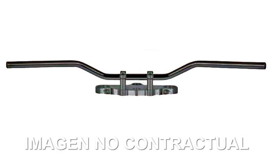 Manillar TRW acero 22 mm Classic Low negro