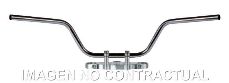 Manillar TRW acero 22 mm Touring High cromado
