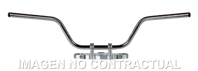 Manillar TRW acero 22 mm Touring Low cromado
