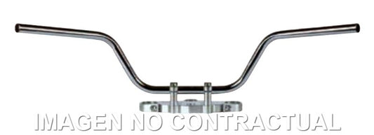 Manillar TRW acero 22 mm Touring Low cromado
