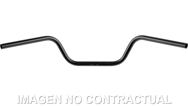 Manillar TRW acero 22 mm Touring Low negro