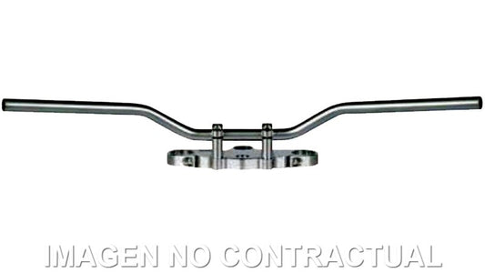 Manillar TRW acero 22 mm Superbike Elegance cromado