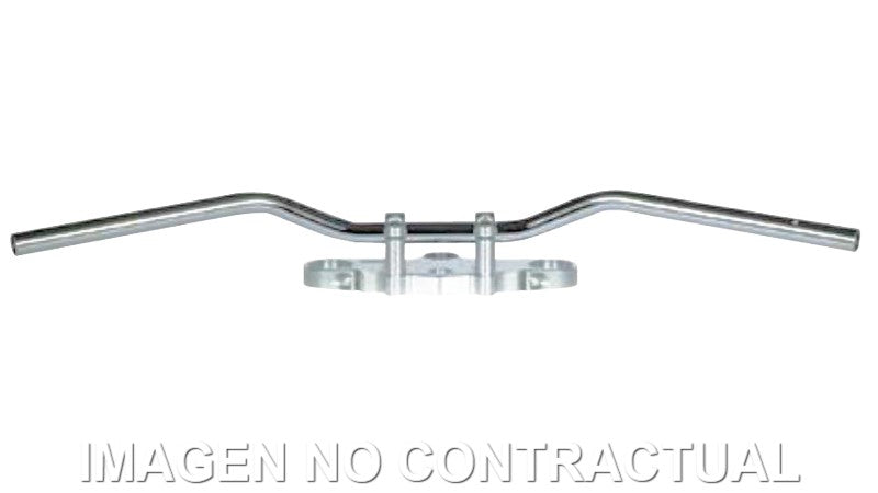 Manillar TRW acero 22 mm Superbike Sportive plateado