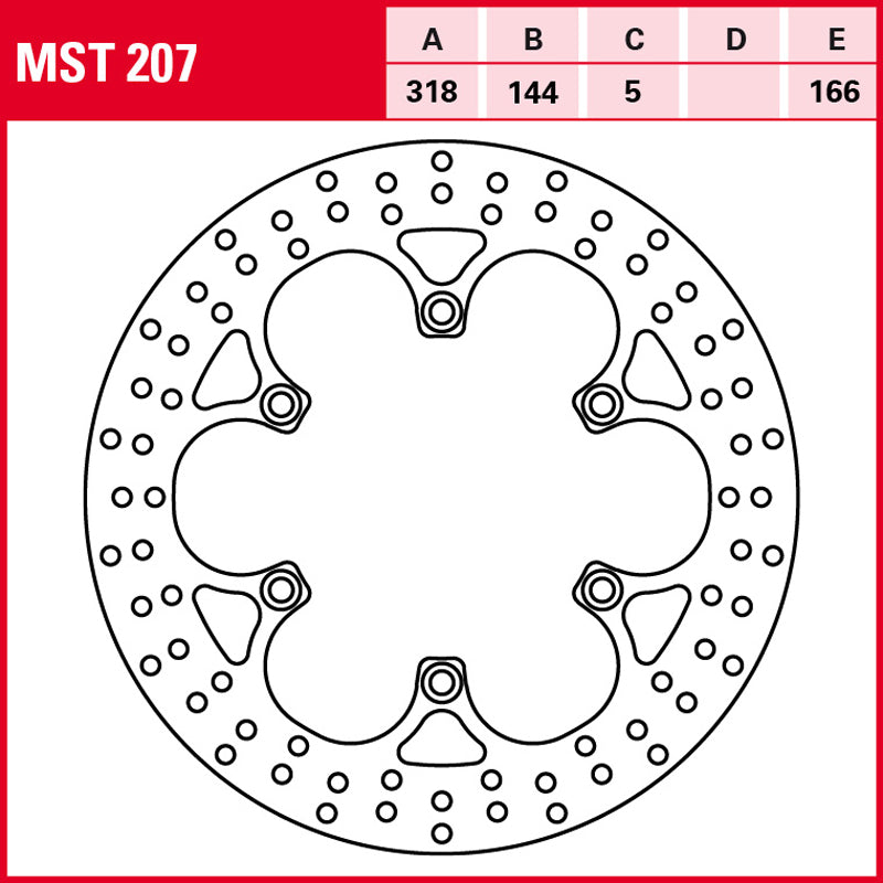 Disco de freno TRW MST 207