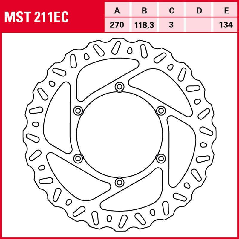 Disco de freno TRW MST 211 EC