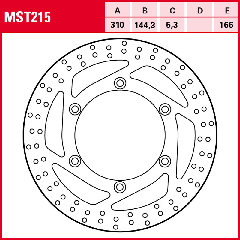 Disco de freno TRW MST 215