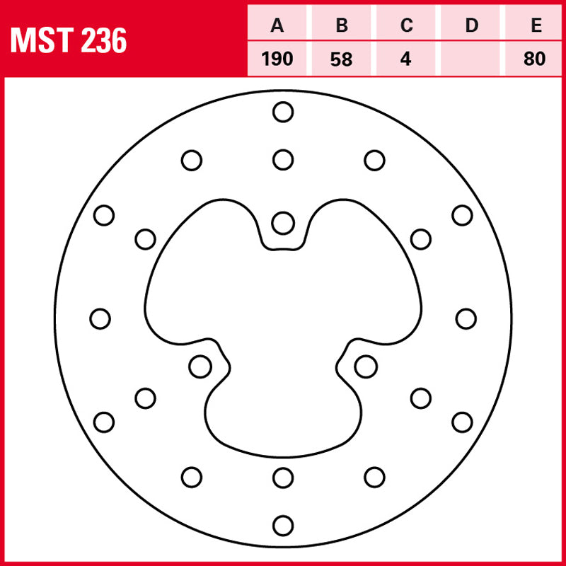 Disco de freno TRW MST 236
