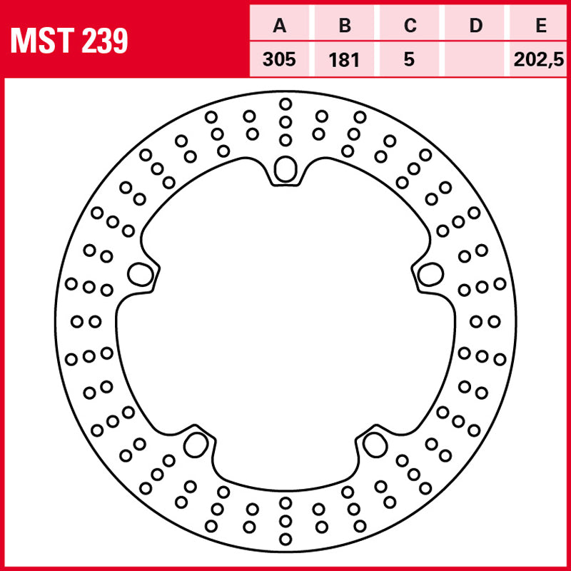 Disco de freno TRW MST 239