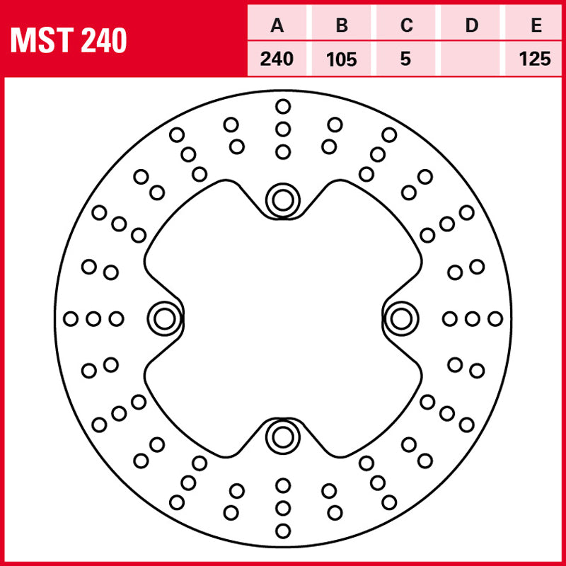 Disco de freno TRW MST 240