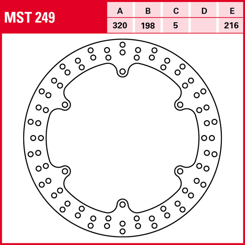 Disco de freno TRW MST 249