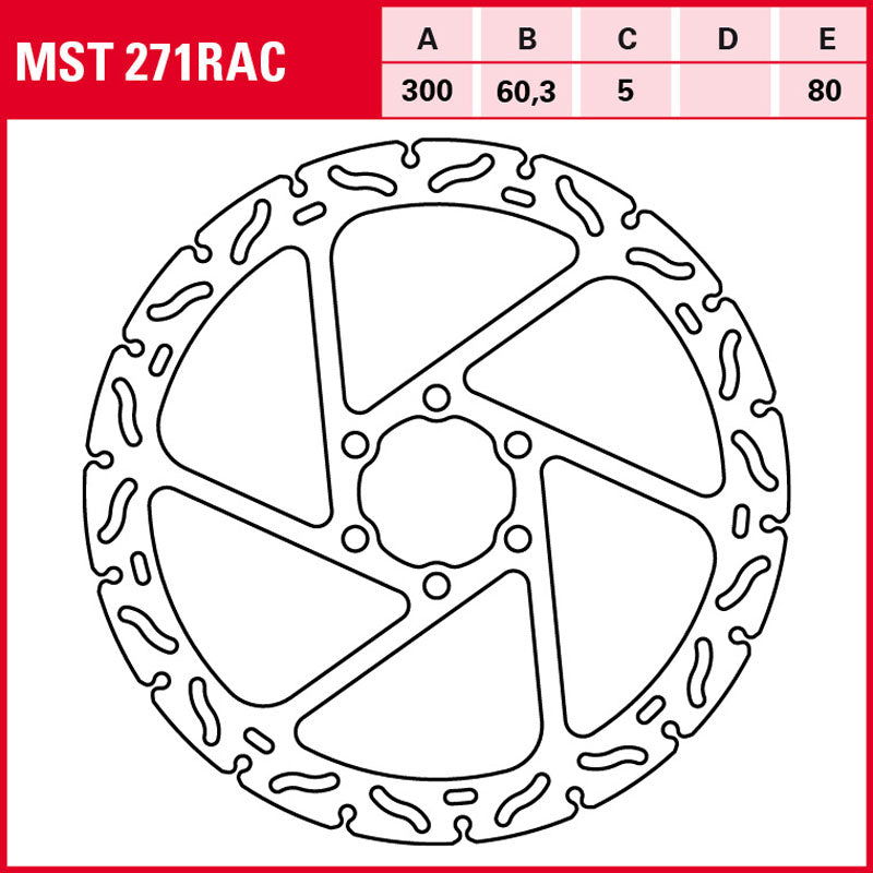 Disco de freno TRW MST 271 RAC