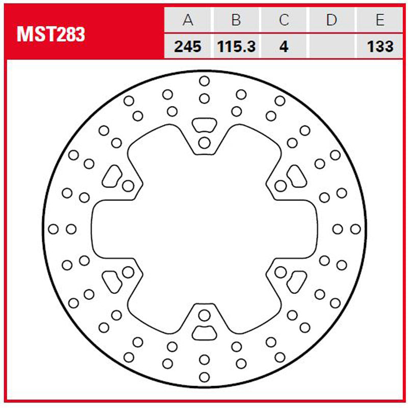 Disco de freno TRW MST 283
