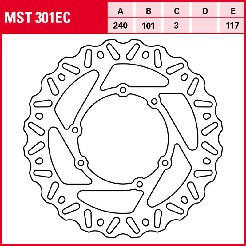Disco de freno TRW MST 301 EC