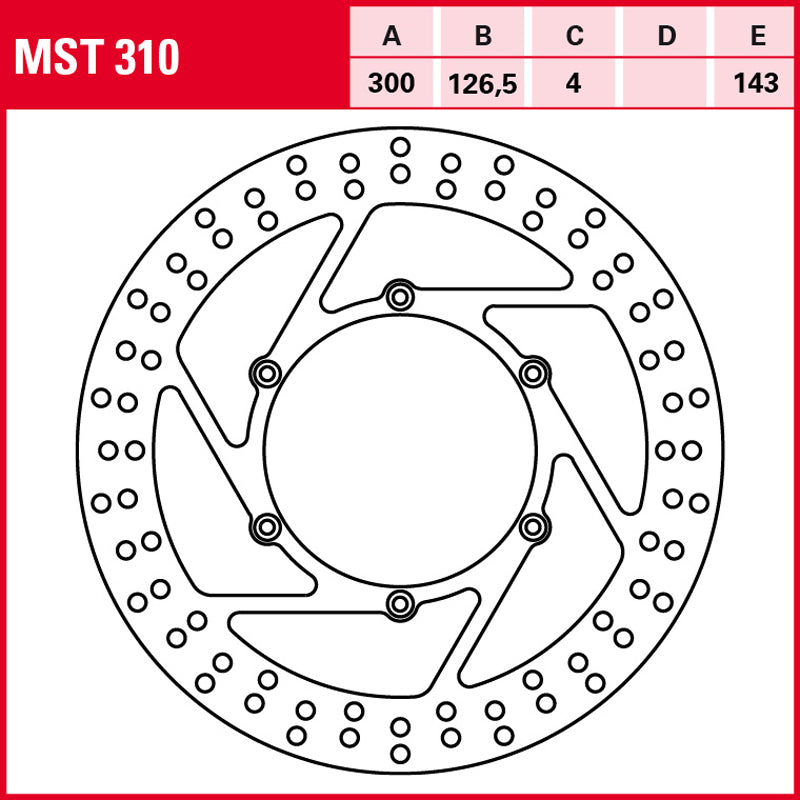 Disco de freno TRW MST 310