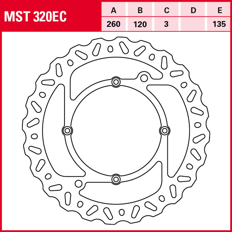 Disco de freno TRW MST 320 EC