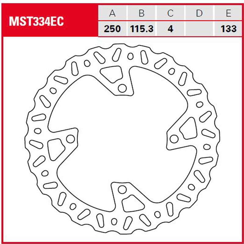 Disco de freno TRW MST 334 EC