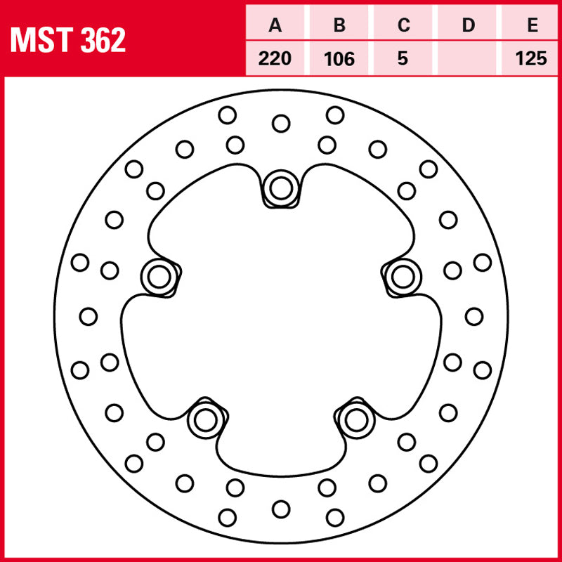 Disco de freno TRW MST 362