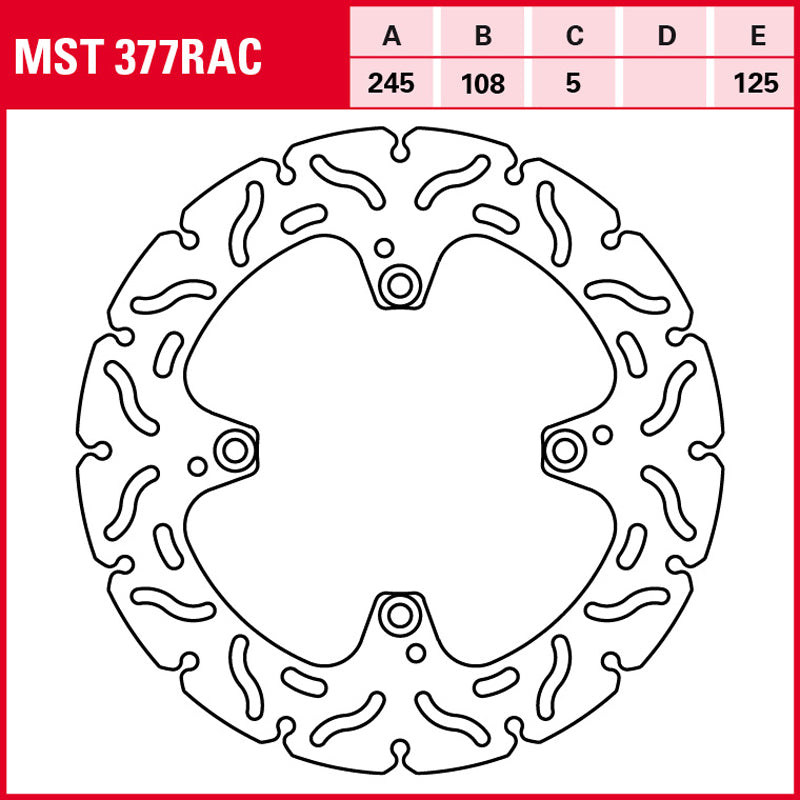 Disco de freno TRW MST 377 RAC