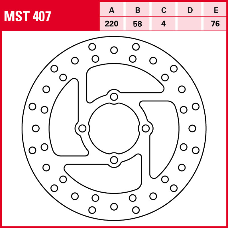Disco de freno TRW MST 407