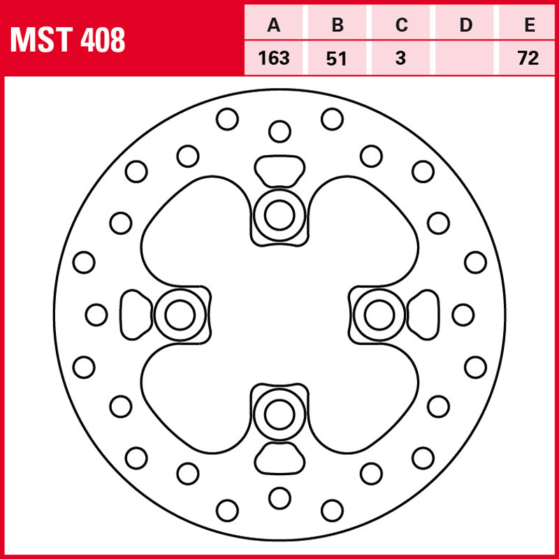 Disco de freno TRW MST 408