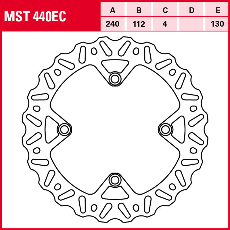 Disco de freno TRW MST 440 EC