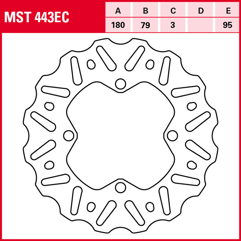 Disco de freno TRW MST 443 EC