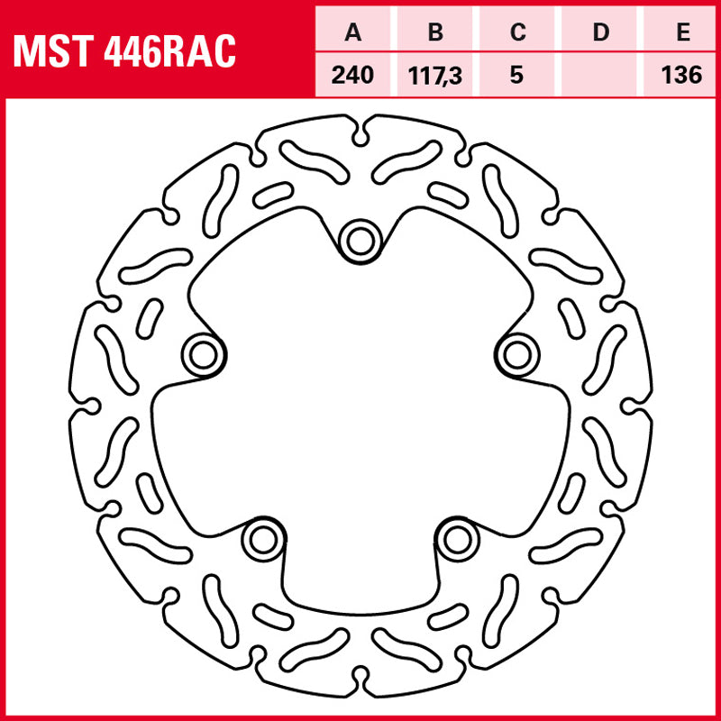 Disco de freno TRW MST 446 RAC