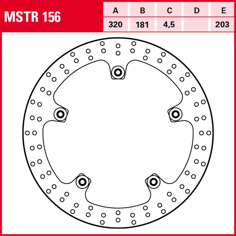 Disco de freno TRW MSTR 156