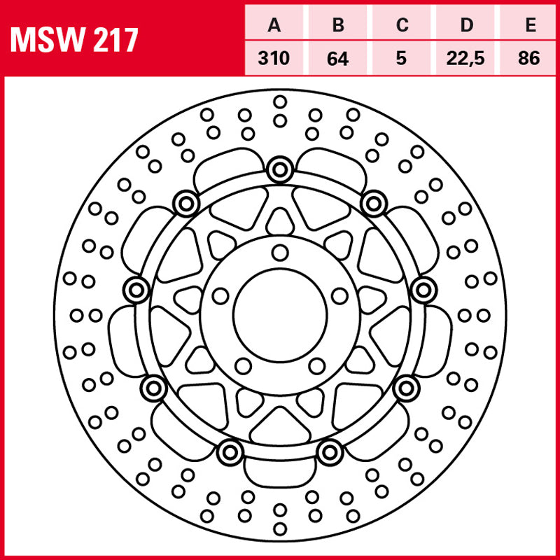 Disco de freno TRW MSW 217