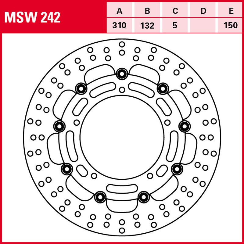 Disco de freno TRW MSW 242