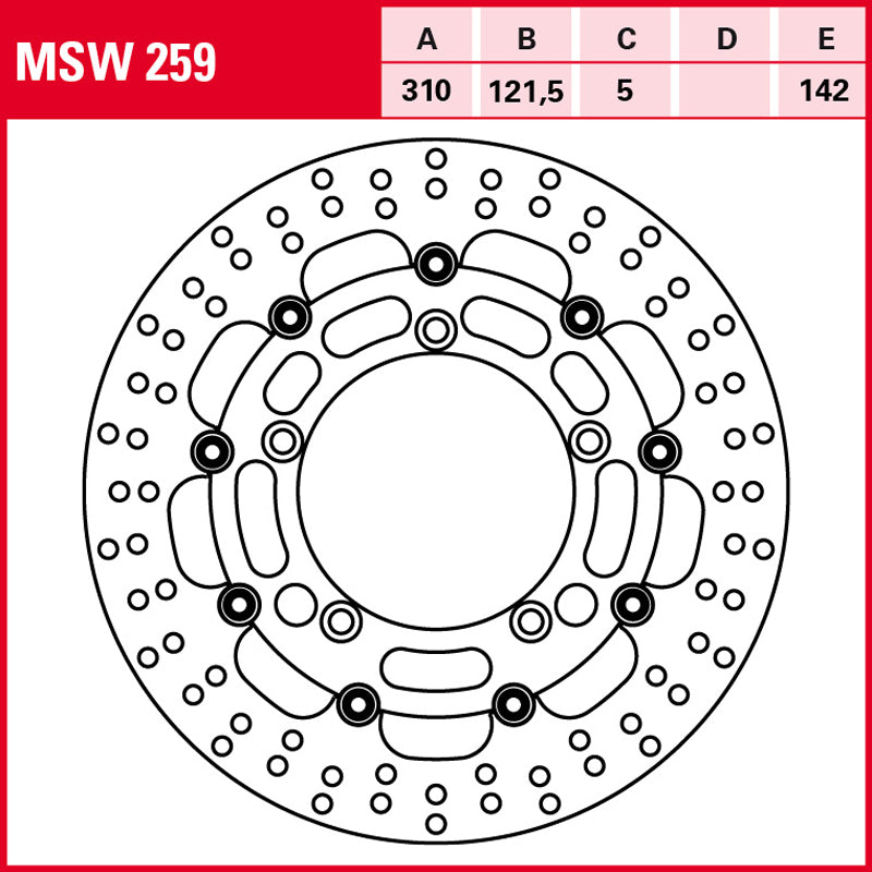 Disco de freno TRW MSW 259