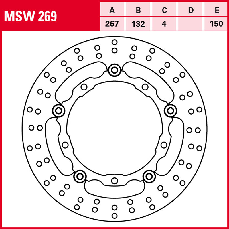 Disco de freno TRW MSW 269