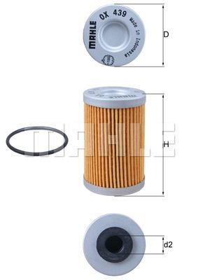 MAHLE FILTRO (OX439D)