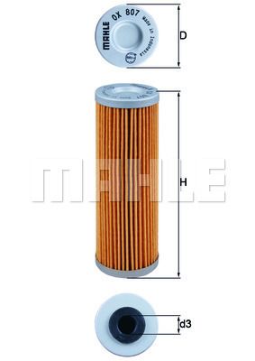 MAHLE FILTRO (OX807)
