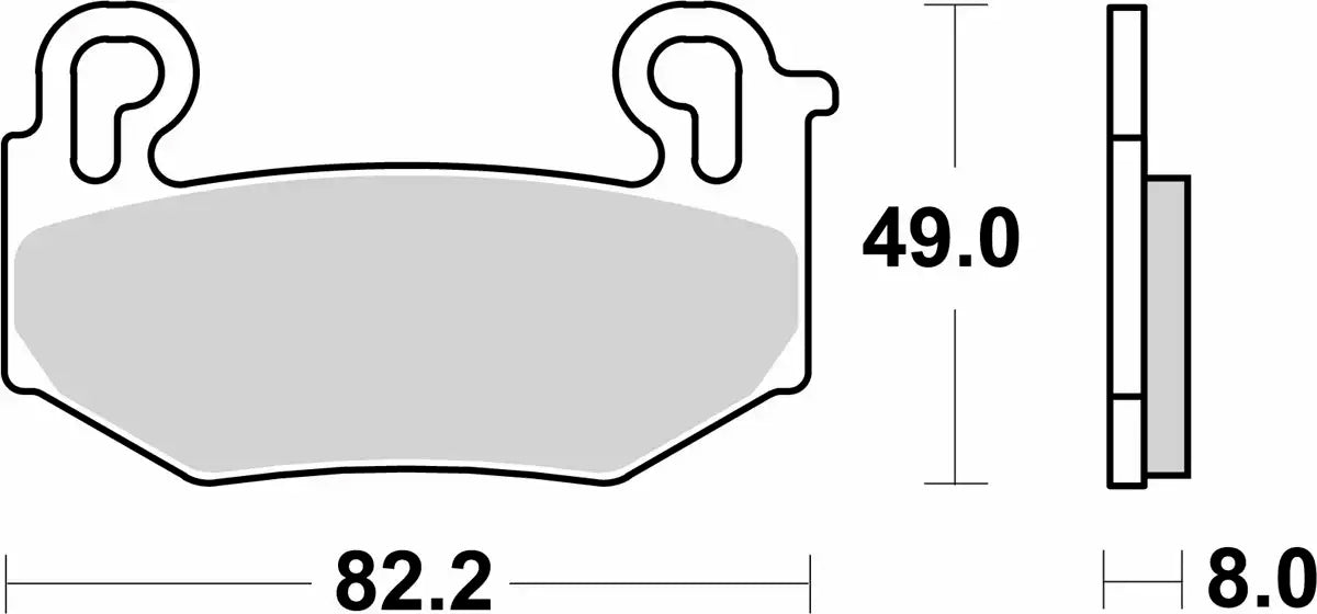 Pastilla de freno SBS P1004-HS