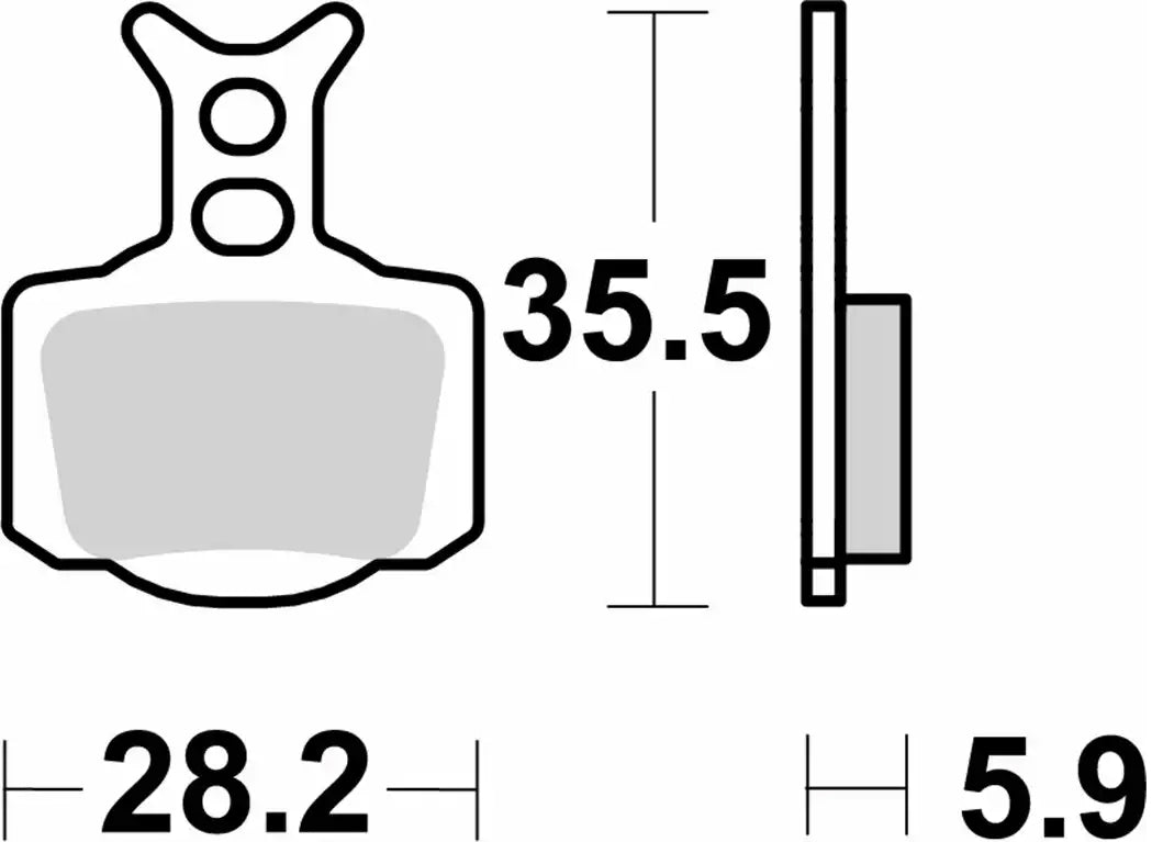 Pastilla de freno SBS P1006-RSI