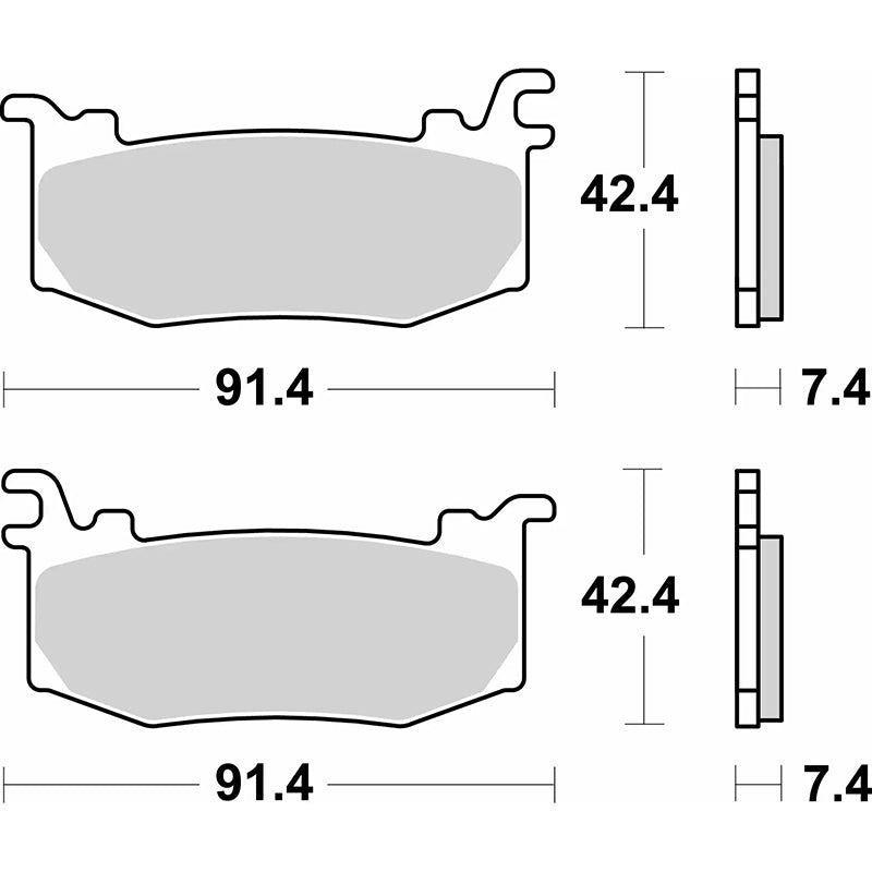 Pastilla de freno SBS P1012-HS