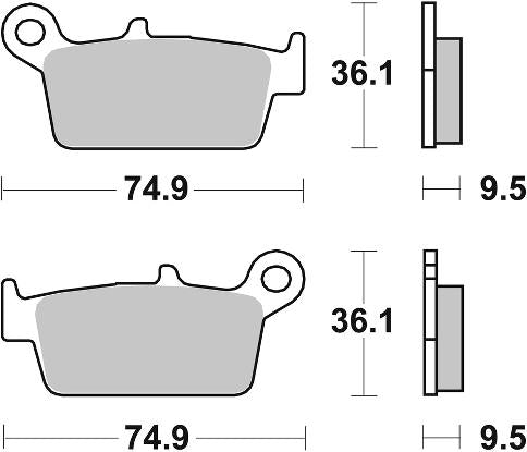 Pastilla de freno SBS P101-MS