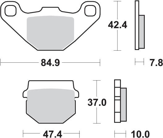 Pastilla de freno SBS P102-HM