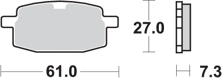 Pastilla de freno SBS P111-HF