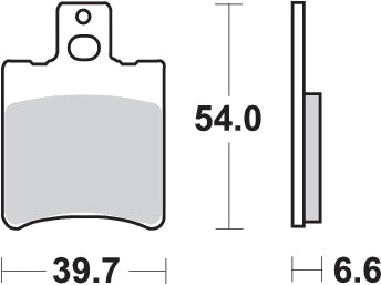 Pastilla de freno SBS P114-HF