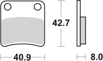 Pastilla de freno SBS P115-HF